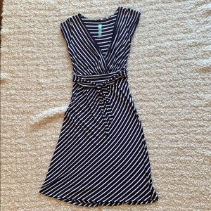 Blue & White Striped Dress